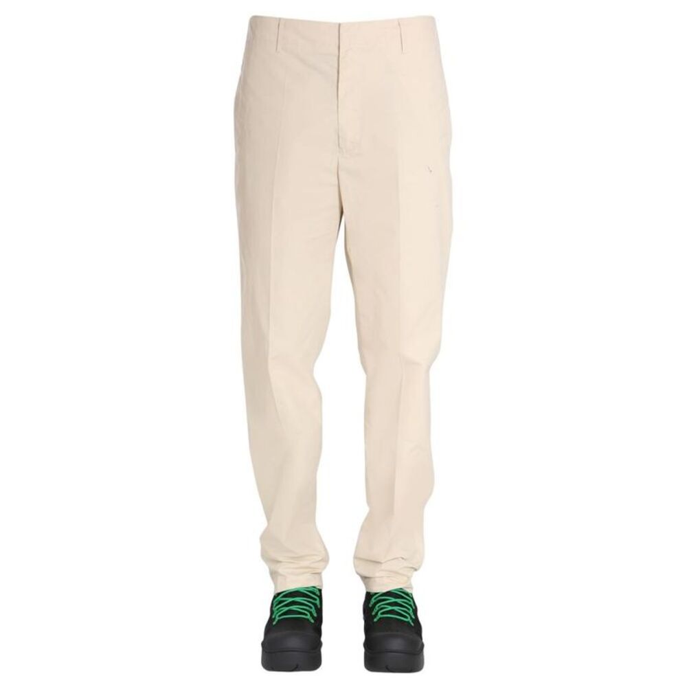AMBUSH Men's Classic Straight Leg Trousers Men Beige Pants